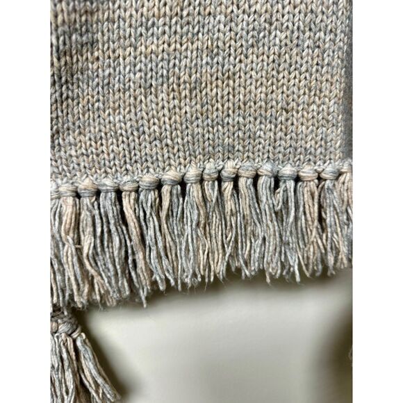VICTORIA'S SECRET Wool/Alpaca Blend Fringed Open Cardigan/Shawl, Sz L - Picture 5 of 8